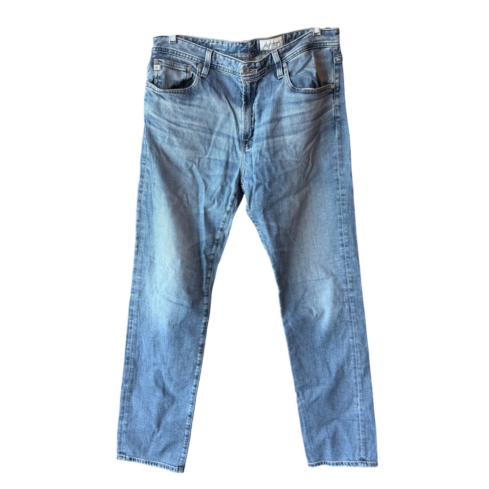 AG Everett Slim Straight Japanese Denim Jeans Blue Men's Size 36x34